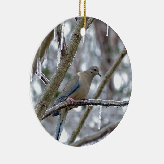Mourning Dove Keramisch Ornament (Rechts)