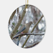 Mourning Dove Keramisch Ornament (Links)