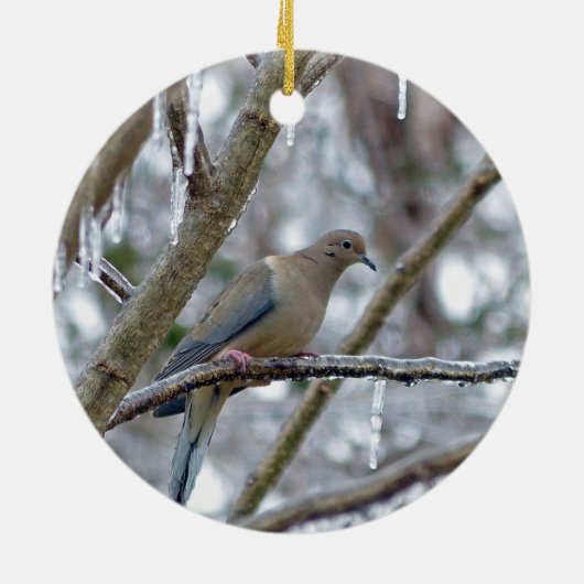 Mourning Dove Keramisch Ornament (Achterkant)
