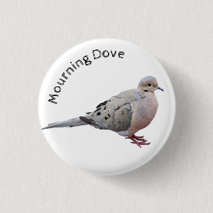 Mourning Dove Ronde Button 3,2 Cm