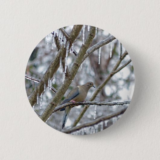 Mourning Dove Ronde Button 5,7 Cm (Voorkant)