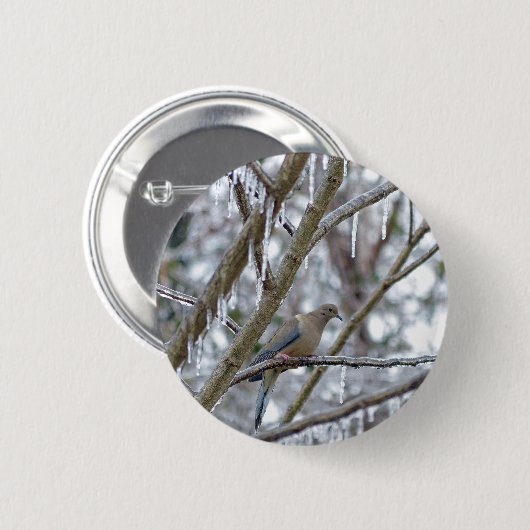 Mourning Dove Ronde Button 5,7 Cm (Voorkant /achterkant)