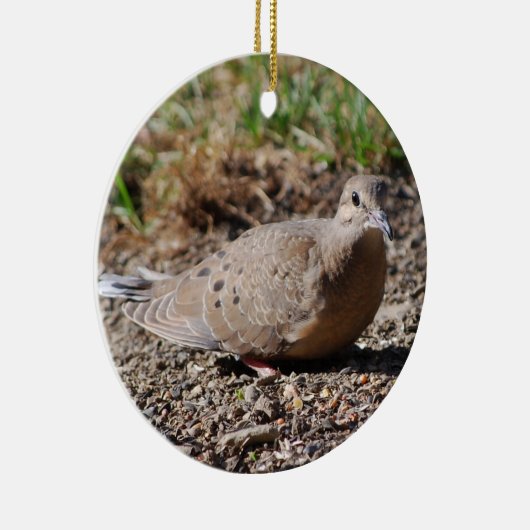 Mourning Dove-versiering Keramisch Ornament (Rechts)