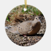Mourning Dove-versiering Keramisch Ornament (Voorkant)