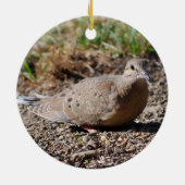 Mourning Dove-versiering Keramisch Ornament (Achterkant)