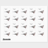Mourning Dove Vierkante Sticker (Vel)
