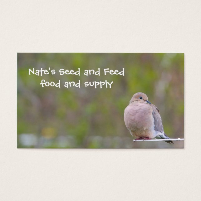 Mourning Dove Visitekaartje (Voorkant)
