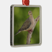 Mourning Dove, Zenaida macroura Metalen Ornament (Rechts)
