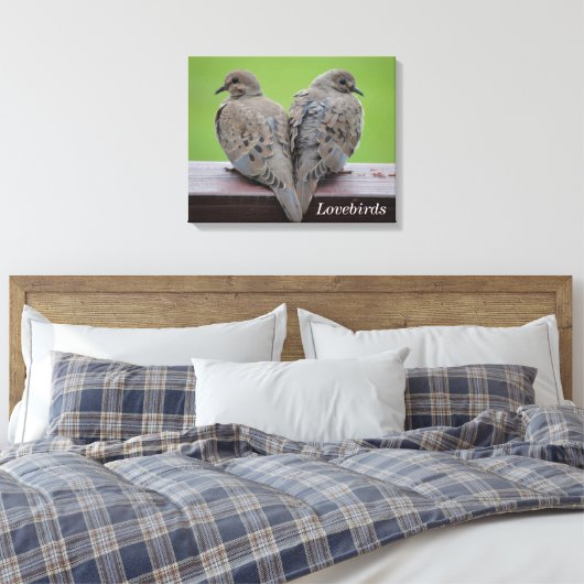 Mourning Doves Canvas Afdruk (Insitu (Slaapkamer))