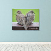 Mourning Doves Canvas Afdruk (Insitu (Houten vloer))