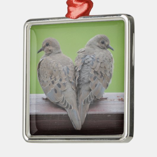 Mourning Doves Metalen Ornament (Links)