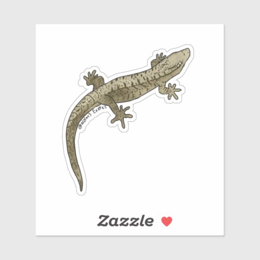 Mourning gecko vinyl sticker (Vel)