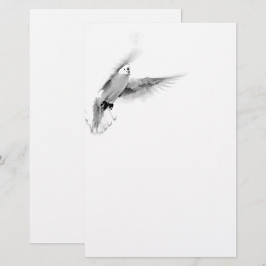 mourning paper dove briefpapier (Voorkant / Achterkant)