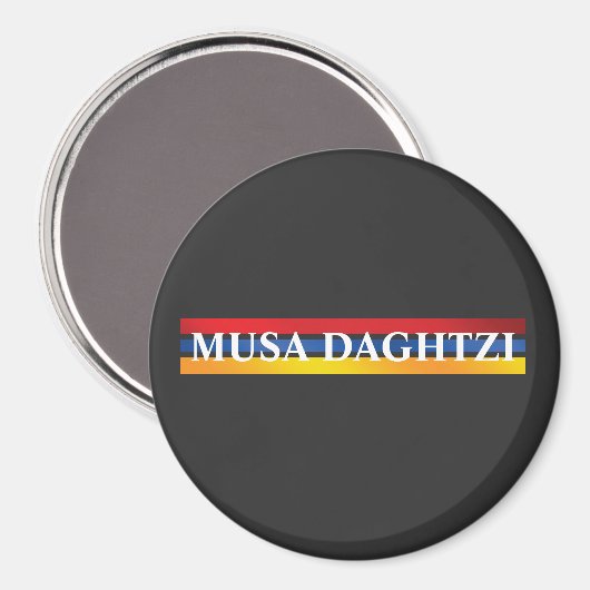 Mousa Dagtzi Magnet (Voorkant / Achterkant)