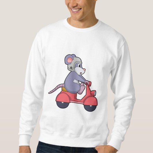 Mouse as Biker with Scooter.PNG Trui (Voorkant)