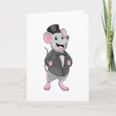 Mouse as Groom with Ribbon Kaart (Voorkant)