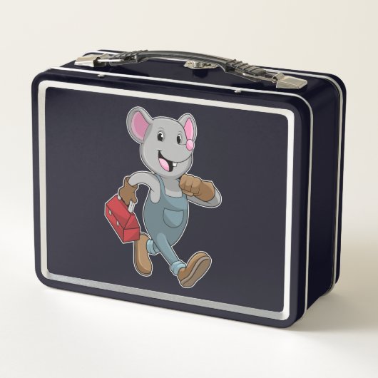 Mouse as Handyman with Toolbox (Achterkant)