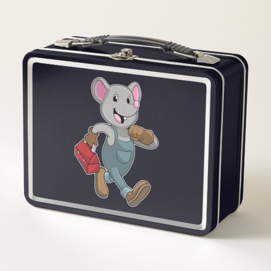 Mouse as Handyman with Toolbox (Voorkant)