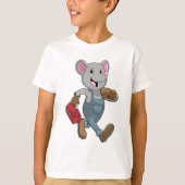 Mouse as Handyman with Toolbox T-shirt (Voorkant)