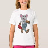 Mouse as Handyman with Toolbox T-shirt (Voorkant)