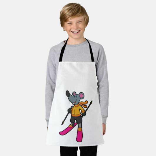 Mouse as Skier with Ski Schort (Gedragen)