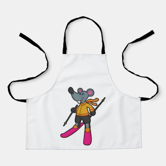 Mouse as Skier with Ski Schort (Voorkant)