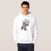 Mouse at Football with Equipment Hoodie (Voorkant volledig)