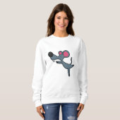 Mouse at Yoga Stretching oefende Trui (Voorkant volledig)