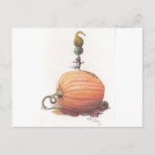 Mouse Balancing Pumpkins Briefkaart (Voorkant)
