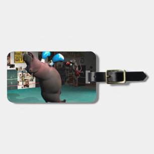 Mouse Beats Hippo KO Bagagelabel