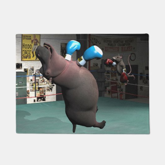 Mouse Beats Hippo KO Deurmat (Voorkant)