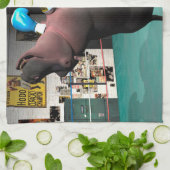 Mouse Beats Hippo KO Theedoek (Gevouwen)