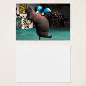 Mouse Beats Hippo KO Visitekaartjes (Voorkant /achterkant)