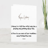 Mouse Belated Birthday Balloons Carried Away Kaart (Achterkant)