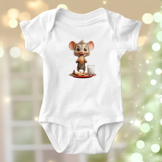 Mouse Christmas Baby Bodysuit