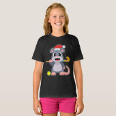 Mouse Christmas Hockey T-shirt (Voorkant volledig)