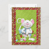 Mouse Christmas Kaarten Feestdagenkaart (Voorkant / Achterkant)