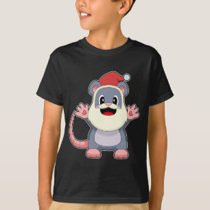 Mouse Christmas Santa Claus T-shirt