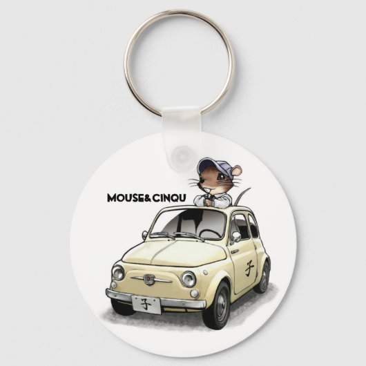 Mouse&Cinqu -Keychain- Sleutelhanger (Voorkant)