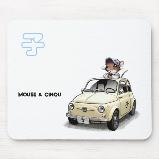 Mouse&Cinqu -Mousepad- Muismat (Voorkant)
