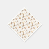 Mouse Cookie Kids Verjaardag Uitnodiging Servet (Hoek)