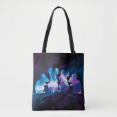 Mouse Cosmos Shopping Errand Canvas tas (Voorkant)