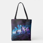 Mouse Cosmos Shopping Errand Canvas tas (Achterkant)