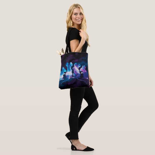 Mouse Cosmos Shopping Errand Canvas tas (Op model)