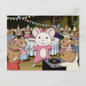 Mouse Dance Party Anime Style Briefkaart (Voorkant)