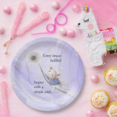 Mouse Dandelion elke droom Eenvoudige wens Papieren Bordje (Feest)