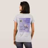 Mouse Dandelion elke droom Eenvoudige wens T-shirt (Achterkant volledig)