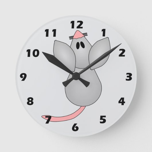 Mouse Design Ronde Klok (Voorkant)