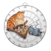 Mouse die Chess Dart Board speelt Gift - Funny Dartbord (Voorkant)