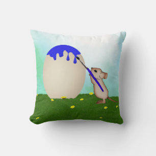 Mouse Easter Egg Pillow Kussen